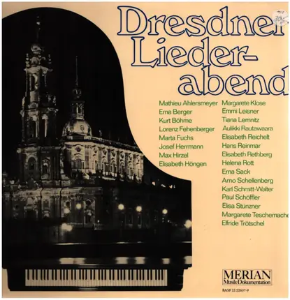 Mozart / Franz / Wolf / Schumann a.o. - Dresdner Liederabend
