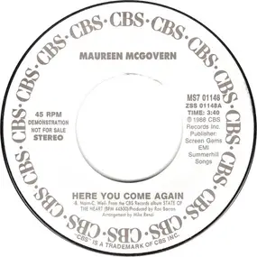 Maureen McGovern - Here You Come Again