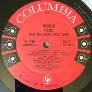 LP - Maureen O'Hara - Sings Her Favorite Irish Songs - Mono