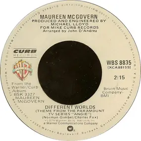 Maureen McGovern - Different Worlds / Carolina Moon