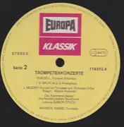 LP - Maurice André / Vivaldi / Telemann / Purcell / Bach / L. Mozart - Trompetenkonzerte