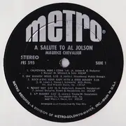LP - Maurice Chevalier - A Salute To Al Jolson