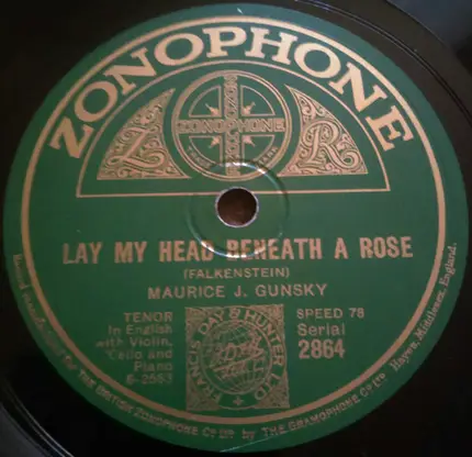 Maurice Gunsky - Why Do I Always Remember ? / Lay My Head Beneath A Rose