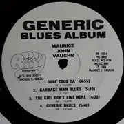 LP - Maurice John Vaughn - Generic Blues Album - Insert