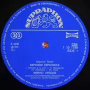 LP - Maurice Ravel - Slovak Philharmonic Orchestra / Aldo Ceccato - Rapsodie Espagnole / Menuet Antique / Valses Nobles Et Sentimentales / Pavane Pour Une Infante Defunte