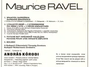 LP - Maurice Ravel / The Budapest Philharmonic Orchestra Conducted By András Kórodi - Rhapsodie Espagnole - Ma Mere L´oye - Pavane - Bolero