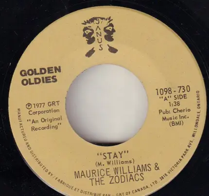 Maurice Williams & The Zodiacs / Billy Myles - Stay / The Joker
