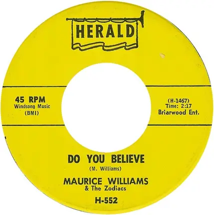 Maurice Williams & The Zodiacs - Stay / Do You Believe