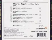 Double CD - Mauricio Kagel / Paulo Álvares - Piano Works