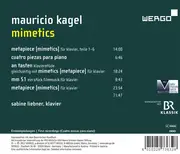 CD - Mauricio Kagel / Sabine Liebner - Mimetics