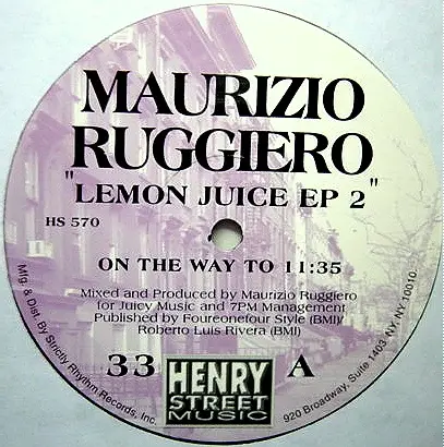 Maurizio Ruggiero - Lemon Juice EP 2