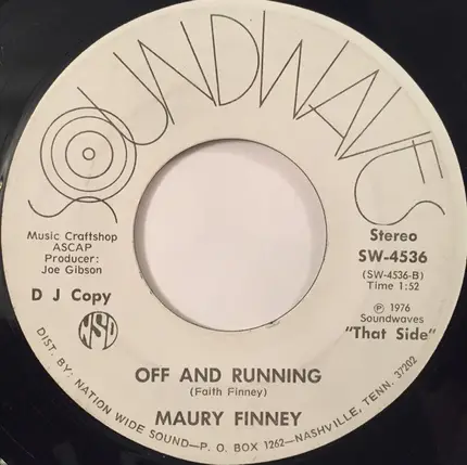 Maury Finney - Waltz Across Texas / Off And Running