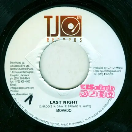 Mavado - Last Night / Cut Eye Cut Eye