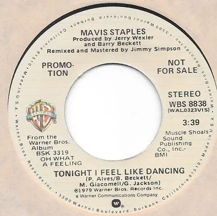 Mavis Staples - Tonight I Feel Like Dancing