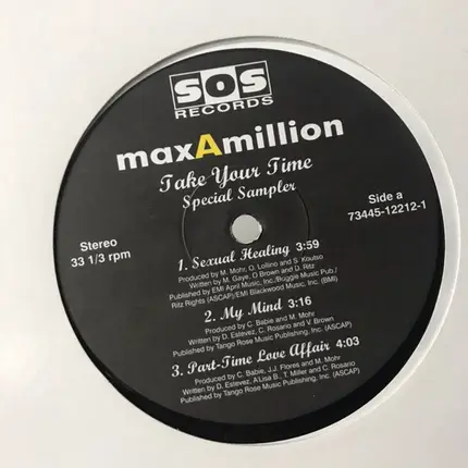 Max-A-Million - Take Your Time Special Sampler