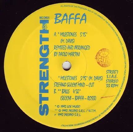 Max Baffa - Milestones