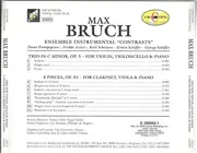 CD - Bruch - Trio For Violin, Cello & Piano • 8 Pieces For Clarinet, Viola & Piano