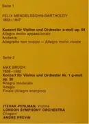 LP - Bruch / Mendelssohn - Violinkonzert Nr. 1 Op. 26 / Violinkonzert Op. 64