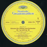 LP - Max Bruch , Johann Sebastian Bach , David Oistrach , Igor Oistrach - Max Bruch Violinkonzert G-Moll • J.S. Bach Doppelkonzert D-Moll
