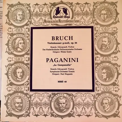 Bruch / Paganini - Violinkonzert Op. 26 / La Campanella