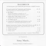 CD - Max Bruch - 4 Konzertstücke Für Violoncello Und Orchester / Doppelkonzert Für Klarinette, Viola Und Orchester