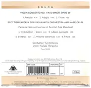 CD - Max Bruch - Violin Concerto No. 1 In G Minor, Opus 26 / Scottish Fantasy For Violin With Orchestra And Harp, Opus 46