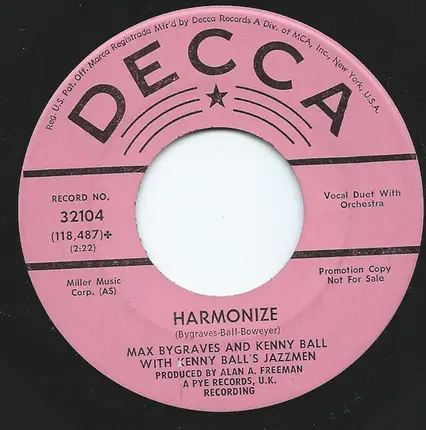 Max Bygraves / Kenny Ball And His Jazzmen - Rosie