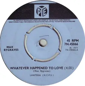 Max Bygraves - Whatever Happened To Love
