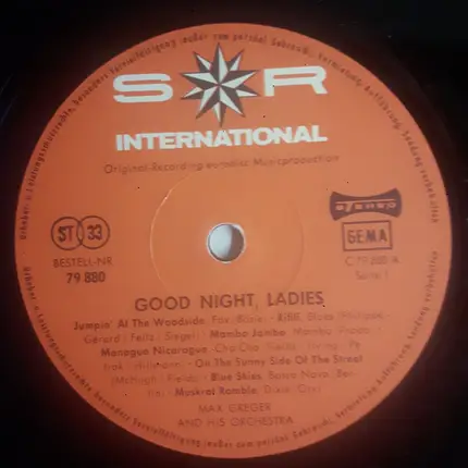 Max Greger Und Sein Orchester - Good Night Ladies