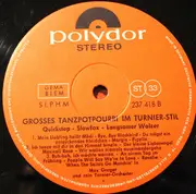 LP - Max Greger Und Sein Orchester - Großes Tanzpotpourri im Turnier-Stil