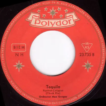 Max Greger Und Sein Orchester - Sail Along Silv'ry Moon / Tequila