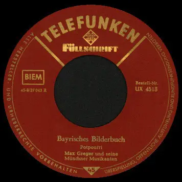 Max Greger Und Seine Münchner Musikanten - Bayrisches Bilderbuch / Münchner Bilderbogen