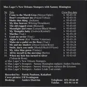 CD - Max Lager's New Orleans Stompers With Sammy Rimington - Max Lager's New Orleans Stompers With Sammy Rimington