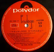 LP - Max Leth's Orkester Et Les Tingluti Folk Singers Avec Raquel Rastenni - Folklore D'Israël