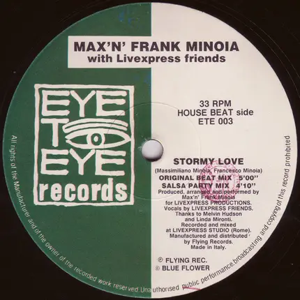 Max 'N' Frank Minoia With Livexpress Friends - Stormy Love
