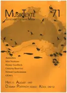 Max Neuhaus / Heiner Goebbels  a.o. - MusikTexte - Heft 71