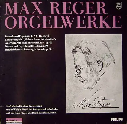 Max Reger / Martin Günther Förstemann - Orgelwerke