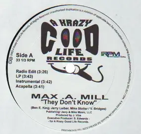 Max. A. Mill. / Fred Rat - They Don't Know / Walk Like Thugsters