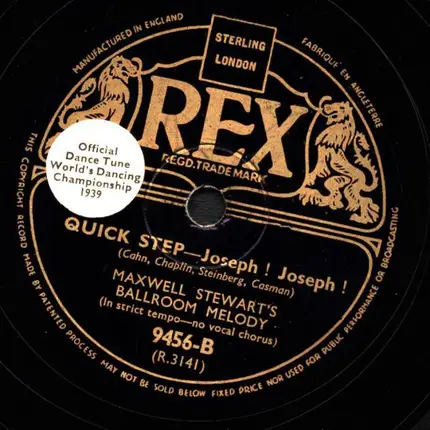 Maxwell Stewart - Joseph! Joseph! / So blue the skies