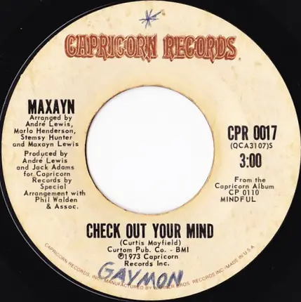 Maxayn - Check Out Your Mind