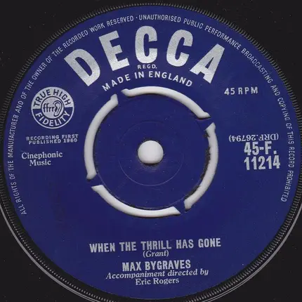 Max Bygraves - Fings Ain't Wot They Used T'Be