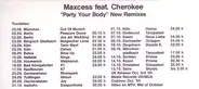 Maxcess - Party Your Body (New Remixes)