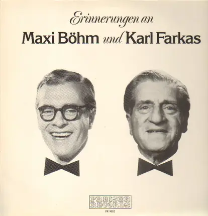 Maxi Böhm, Karl Farkas - Erinnerungen an ...