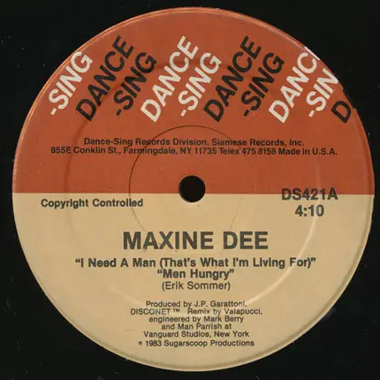 Maxine Dee - I Need A Man (That's What I'm Living For) Men Hungry