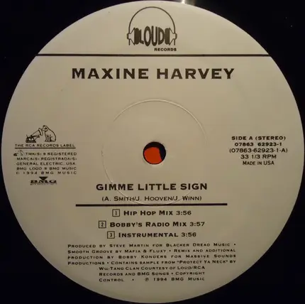 Maxine Harvey - Gimme Little Sign