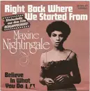 7inch Vinyl Single - Maxine Nightingale - Right Back Where We Started From