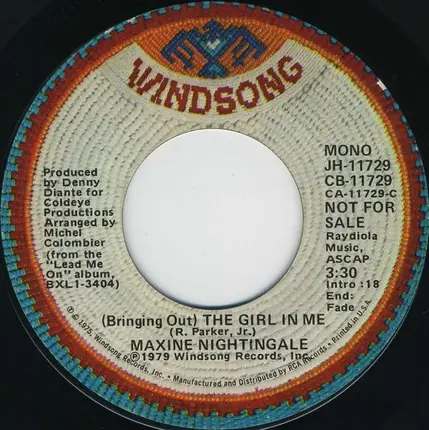 Maxine Nightingale - (Bringing Out) The Girl In Me
