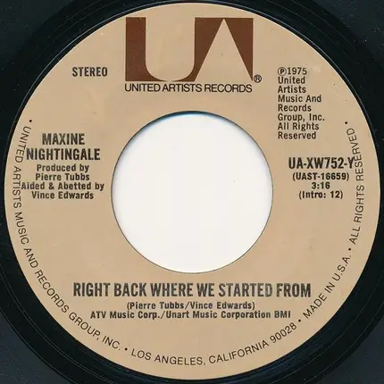 Maxine Nightingale - Right Back Where We Started From
