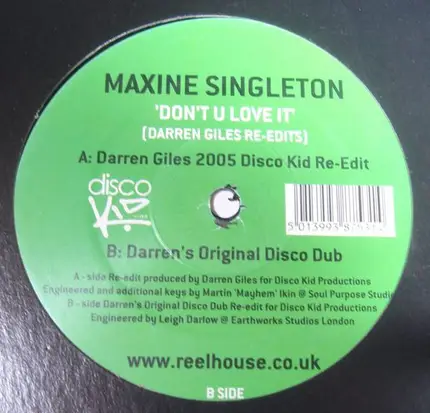 Maxine Singleton - Don't U Love It (Darren Giles Re-Edits)