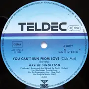 12inch Vinyl Single - Maxine Singleton - You Can't Run From Love